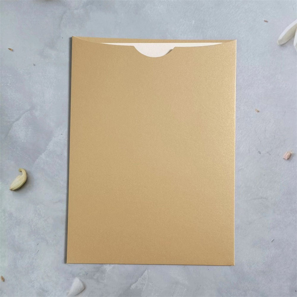 Customized Invitation Envelope, Personalized Wedding Card Holder, Blank Pocket Envelop 50 Sets