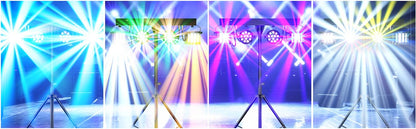 U`King 2Pcs/Set 60W RGBW LED Par Lights Combination Bracket Light DMX512 Stage Light For DJ Disco Concert Wedding Birthday Party
