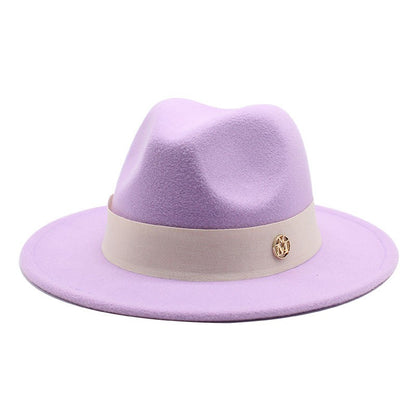 New Fedora Hat For Women Winter Elegant Fashion Formal Wedding Decorate Church Cap Panama Party Jazz Hat chapeau femme