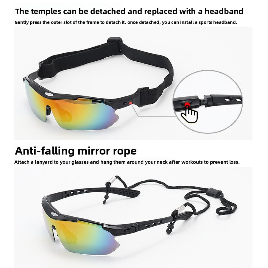 New 5 Lens Set Polarized Tactical Goggles Men Outdoor Sports Windproof Dustproof Climbing Glasses Safety Protective Glasses