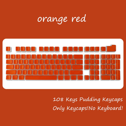 OEM Profile PBT Keycaps 108 Keys Pudding Keycap For Cherry MX Switch Mechanical Keyboard RGB Gamer backlit Key Caps Custom DIY