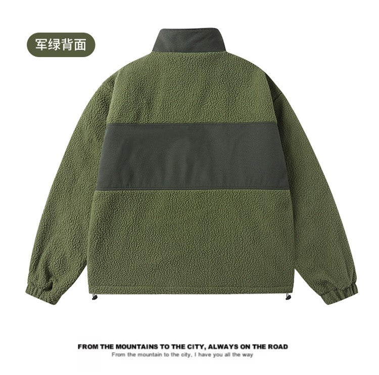 Maxbarley 2025 Winter Cotton Padded Jacket Men Brand Trendy Lambskin Cold-proof Windproof Jacket Casual Camping Ski Fleece Parka