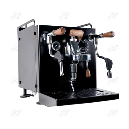Máquina de Café Espresso com Bomba Rotativa E61 110V-240V Extração 9 Bar Caldeira de Vapor 3L + Extração 1L 3200W