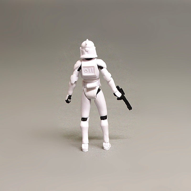 Star Wars Black Warrior Bai Bing Invisible Clone Trooper Display de boneco articulado 1/8 escala 3,75