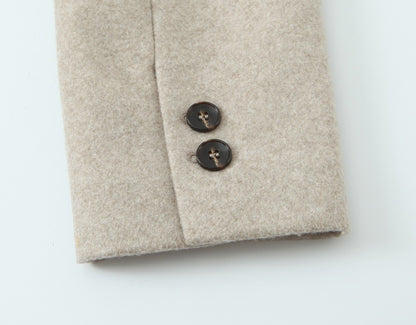 2025 autumn new women's casual fashion simple temperament elegant loose soft padded shoulder coat jacket