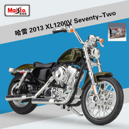 Maisto 1:18 Harley XL 1200V Seventy-Two Modelo de Moto de Liga Metálica Fundida Modelo de Moto de Rua de Metal Simulação Presentes Infantis