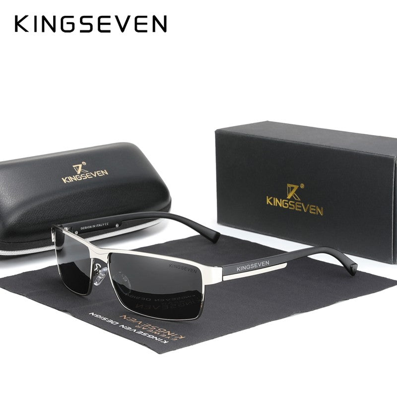 KINGSEVEN New Photochromic Sunglasses Men Chameleon Polarized Pilot Sun Glasses Driving Square Eyewear Men's Sun Glasses Male