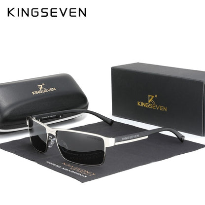 KINGSEVEN New Photochromic Sunglasses Men Chameleon Polarized Pilot Sun Glasses Driving Square Eyewear Men's Sun Glasses Male