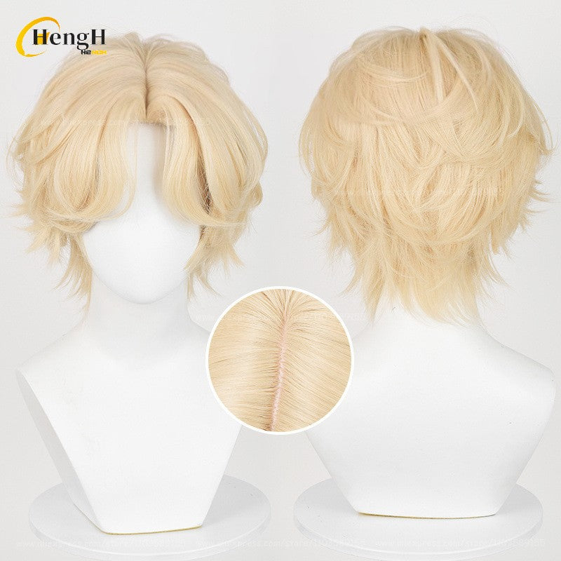 Em estoque Anime Till Ivan Luka Sua Mizi Perucas Sintéticas de Anime para Cosplay Cabelo Resistente ao Calor Perucas de Festa de Halloween + Touca de Peruca Grátis