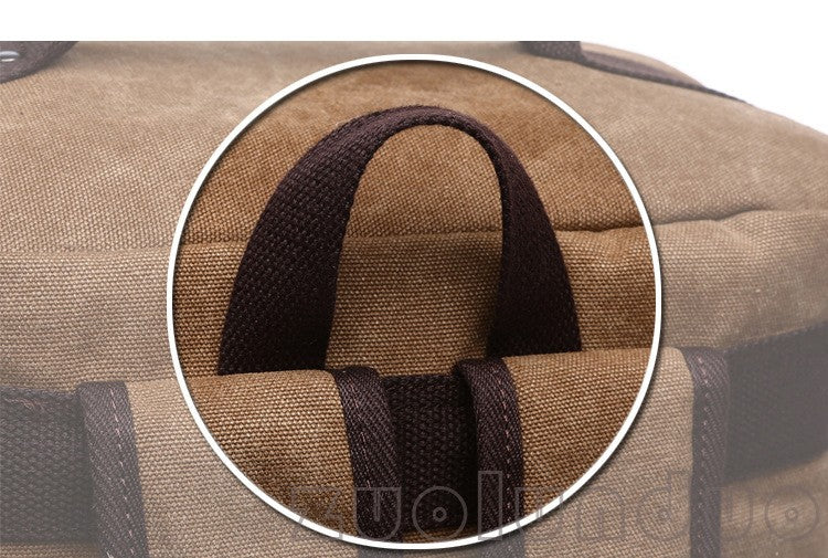Mochila Masculina Vintage Lona Mochila Escolar Masculina Bolsas de Viagem Mochila de Grande Capacidade Mochila para Laptop Bolsa de Alta Qualidade