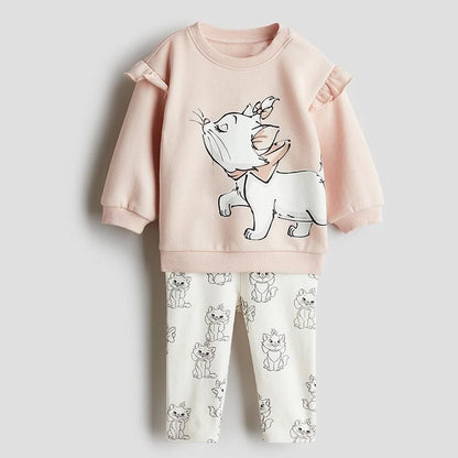 Sets For Children Disney Girls Clothes 0 To 6 Years Baby Outfit Set Tops Sweatshirt Hoodies +pants Sets Clothing Toddler Costume