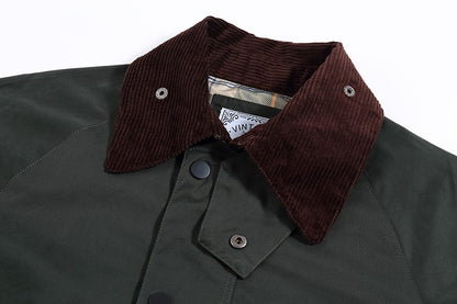 mens hunting classic olive casual waterproof rain clothing beadnell winter ashby bedale un-wax coat parka women beaufort jacket