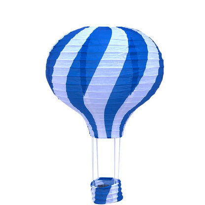 1pc Ceremony Holiday Party Folding Paper Lantern Hot Air Balloon Shape 30/40cm Pink Blue For Kids Baptism Birthday Wedding Decor