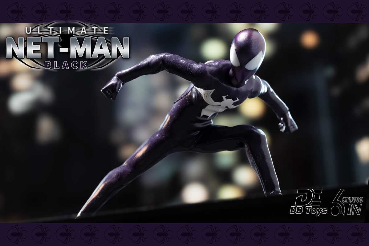 6in Studio 1/12 Ultimate Netman Red Ultimate Black Symbiote Action Figure Anime Toy em Estoque Original