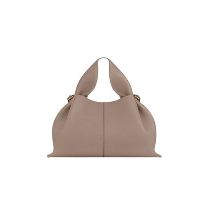 Genuine Leather Cloud Crossbody Bag for Women, Light Luxury French European Retro Vintage Tassel Shoulder Bag, Handbag Purse