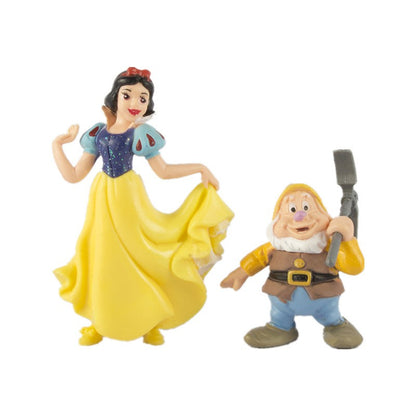 8 Unidades/Conjunto de Bonecos de Princesa Disney Versão Q da Branca de Neve e os Sete Anões, Bonecas de Brinquedo, Presente para Crianças, Decoração de Moda Quente