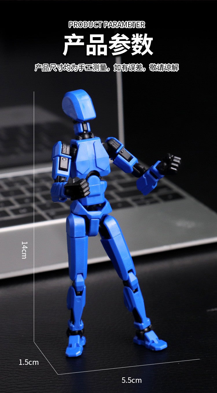 Titan Action Figure Robô Multifuncional Articulado com Múltiplas Juntas que se Transforma, Boneco Manequim Impresso em 3D, Brinquedo Ornamento para Crianças e Adultos, Presentes