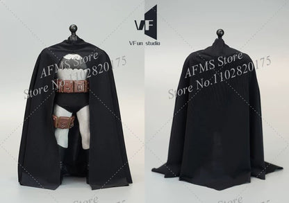 1/12 Scale Collectible Figure Cloak Dark Knight Returns Black Draped Cape Briefs Clothes Accessory Fit 6Inch Mezco Action Figure