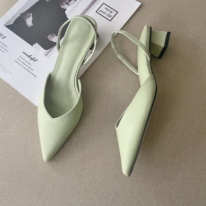 Shoes for Women Hot Sale Slingbacks Women's High Heels Shallow Mouth Office and Career Sexy Slip-on Toe Cap Gladiator Sandals