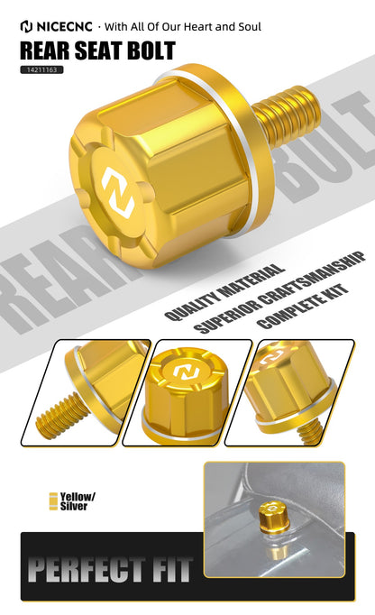 Para Harley Street Glide FLHX 2006-2023 Parafuso do Banco Traseiro Parafuso Capa Maçaneta Fat Boy FLFBS 114 Heritage Classic FLHCS 114 2018-2023