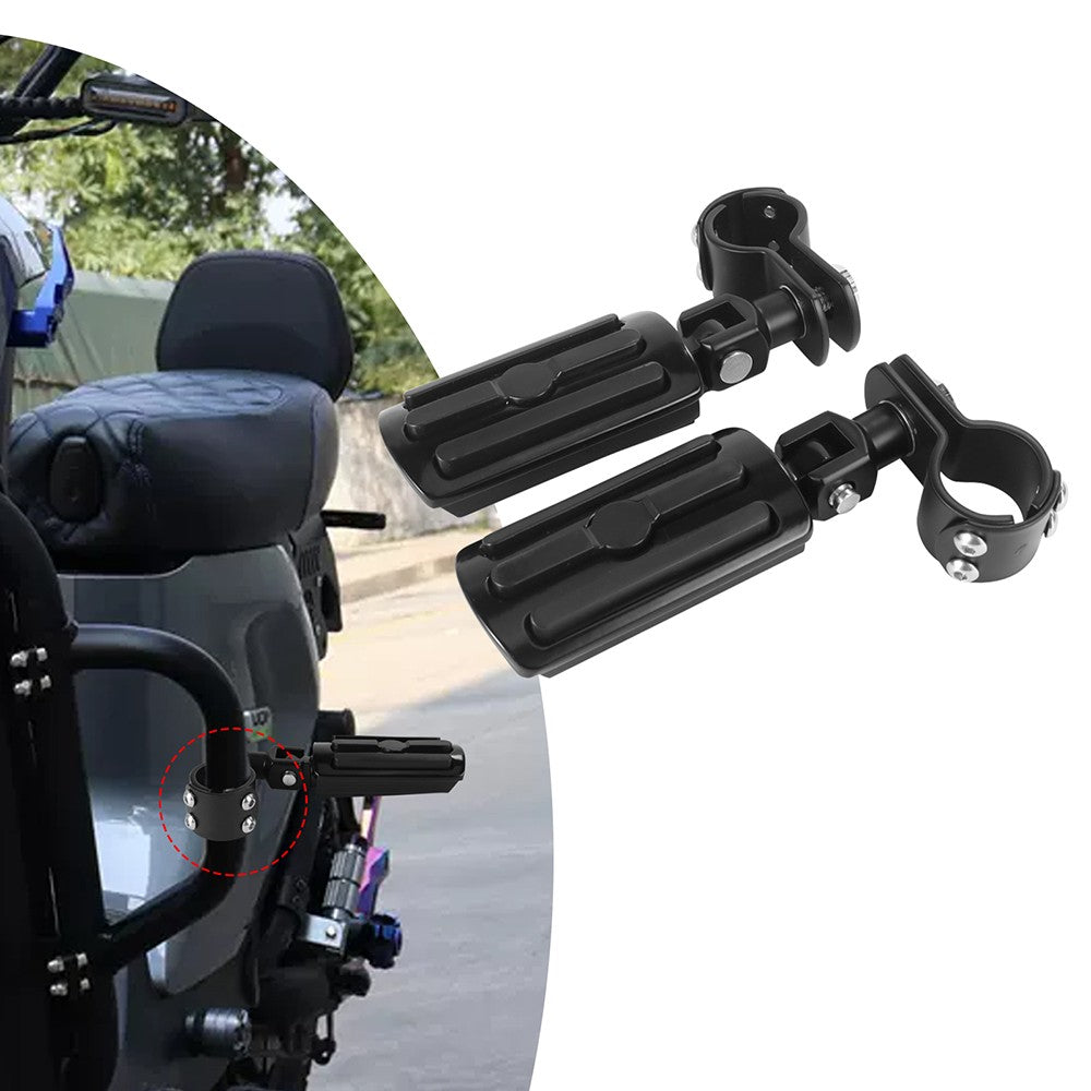 1 1/4" 32mm Motorcycle Foot Rest Highway Engine Guard Foot Pegs Mount Footrest For Harley Touring Honda Kawasaki Suzuki Yamaha
