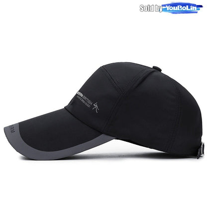 Boné de Beisebol Ajustável de Aba Estendida Fino de Secagem Rápida de Verão Boné de Pesca Bonés Trucker Bonés de Papai