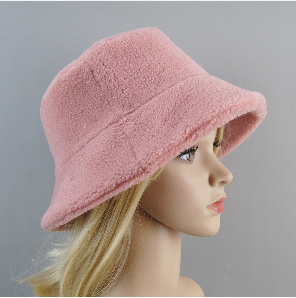 Chapéu de Pele de Carneiro Shearling Partículas Chapéus Femininos Inverno Quente Clássico Luxuoso Bonés de Alta Qualidade Chapéu Feminino Moda Novo Design Chapéu de Balde