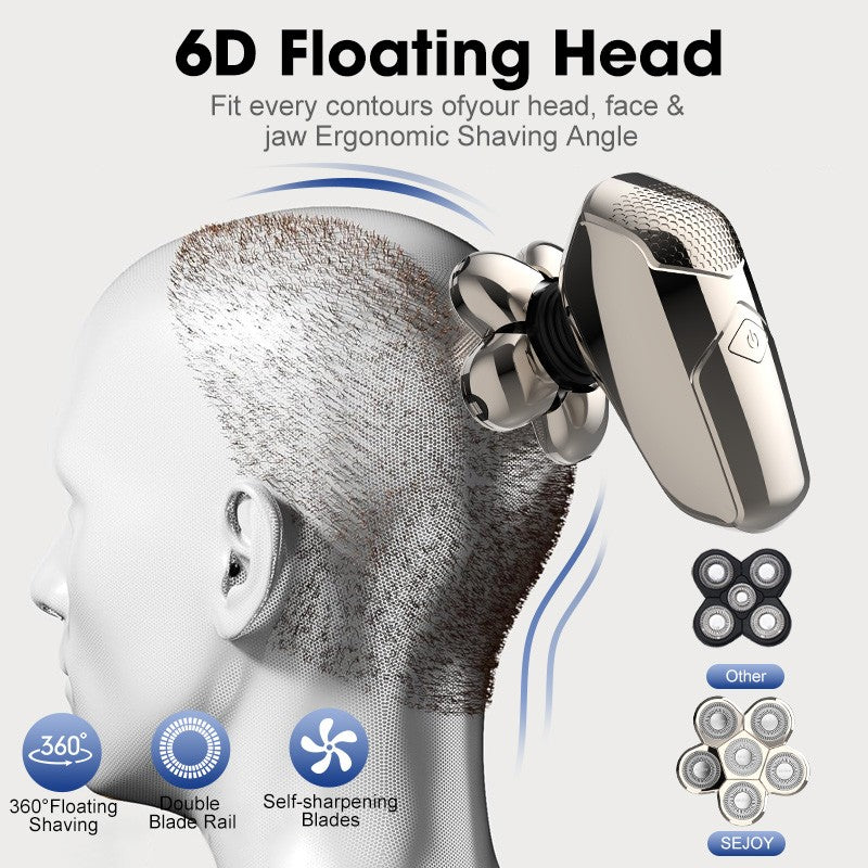 Sejoy Electric Bald Head Shaver & Multi-functional Hair Beard Trimmer 5 in 1 Wet & Dry Hair Cutting Machine Rechargeable
