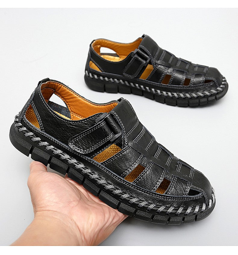 Handmade men's shoes handmade leather men shoes casual loafers slip onzipper split leather shoes men flats hot sale moccasins