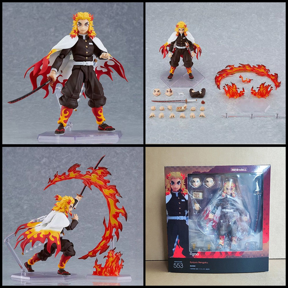 Anime Demon Slayer Series Tanjirou #1193 Nezuko #1334 Zenitsu #1361 Inosuke #1541 Kyoujurou Kochou Shinobu Conjunto de Bonecos e Estatuetas de Presente