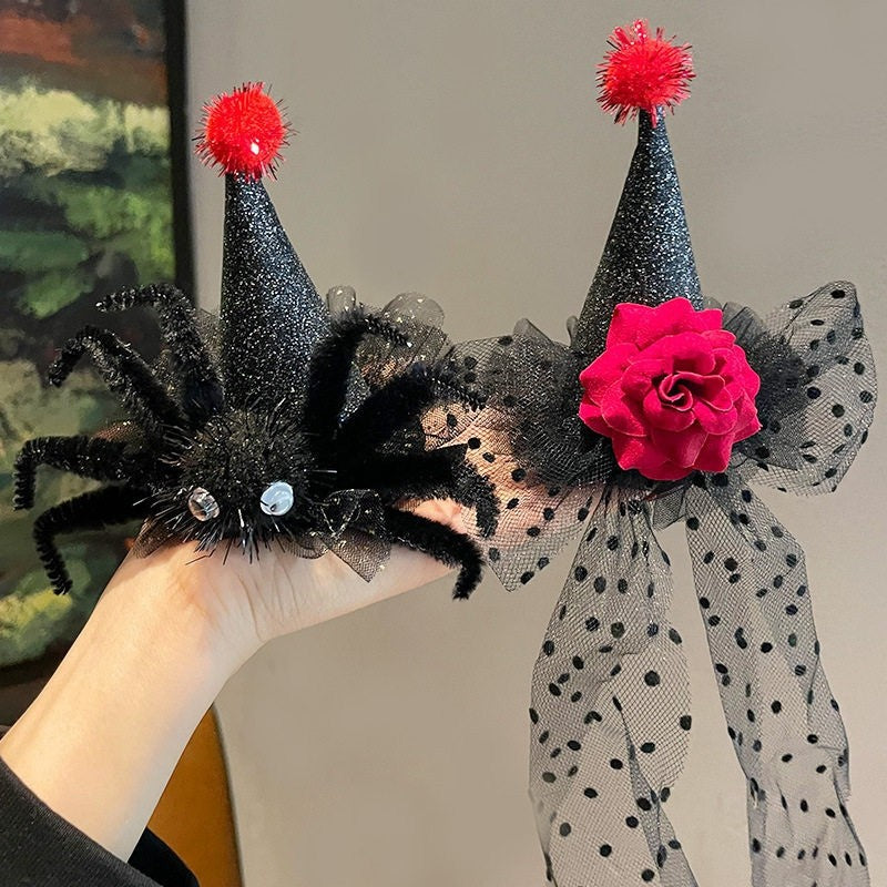 Halloween Hair Pins Party Hair Accessories Spider Hairband Halloween Decorations 2026 Day of The Dead Party Favors Gifts