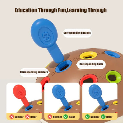 Hedgehog Montessori Baby Toys Hand-eye Coordination Fine Motor Training Develop Concentration Children Sensory Educational Toy