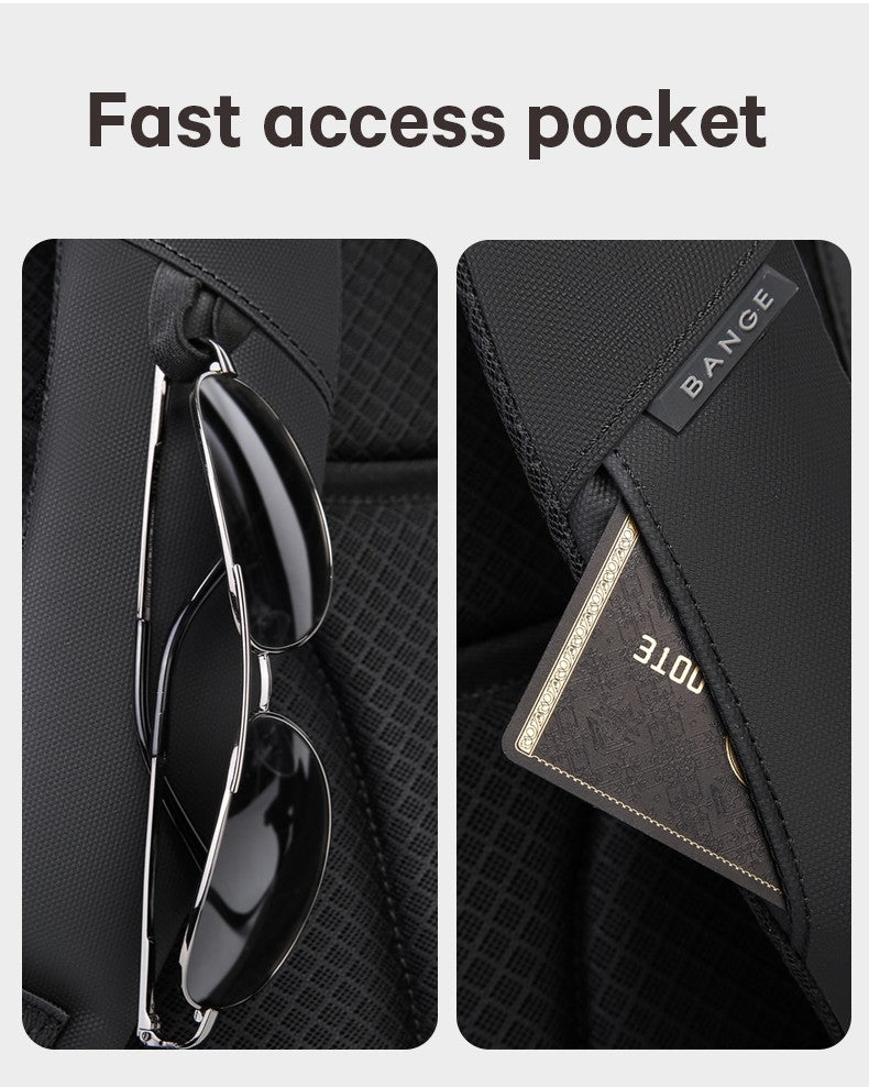 BANGE Business Backpacks Laptop 15.6 inch Multifunctional WaterProof Big Capacity Daily Work Male Backpack School Bag Mochila