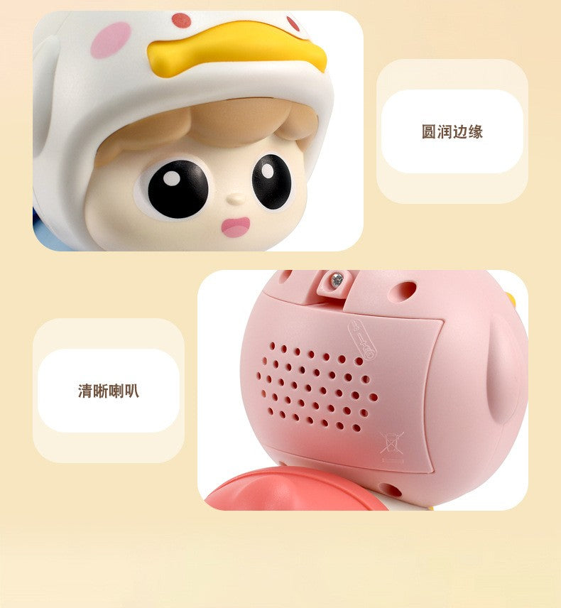 1PC Crawling Doll Baby Toy with Music, Aged 0-1, Learning Crawling Guidance and Head Up Training