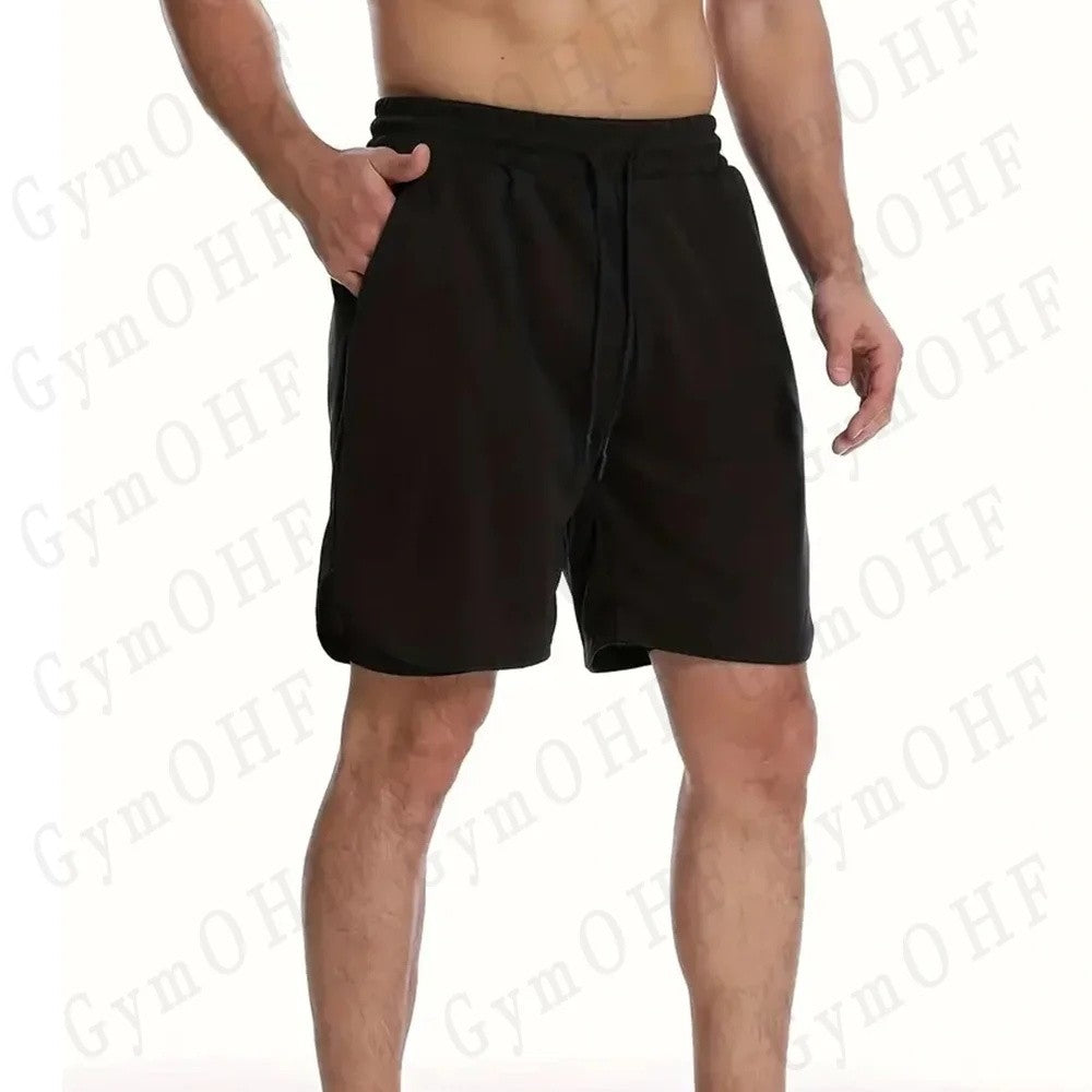 Men's UFC Printed Quick-Dry Double-Layer Sports Shorts, Breathable Tennis Training Shorts