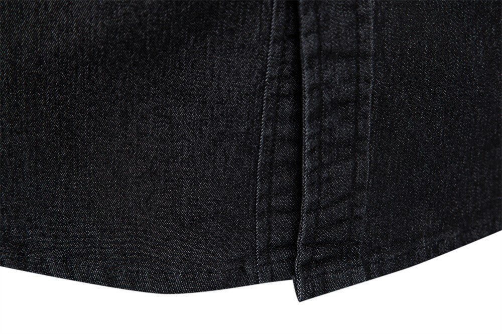 AIOPESON Elastic Cotton Denim Shirt Men Long Sleeve Quality Cowboy Shirts for Men Casual Slim Fit Jeans Men Shirts