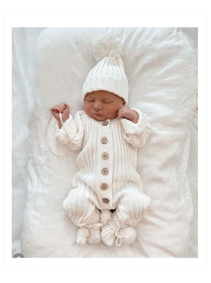 2025 New Infant Baby Girls Boys Knitted Jumpsuit Toddler Baby Girl Boys Long Sleeved Knitting Romper Children Clothes