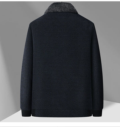 2024 New style Men's Woolen Coat Winter Classic Casual Overcoat Mens high quality Thicken trench coat men full size M-4XL