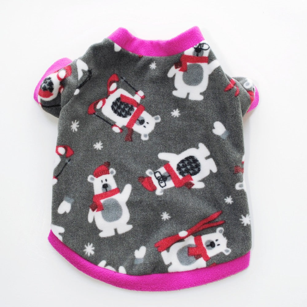 Roupas de Inverno para Cães de Estimação Chihuahua Casaco de Cachorro Filhote de Cachorro Roupas de Lã para Pug Teddy Estampadas Casacos Jaquetas Roupas Quentes para Animais de Estimação ????