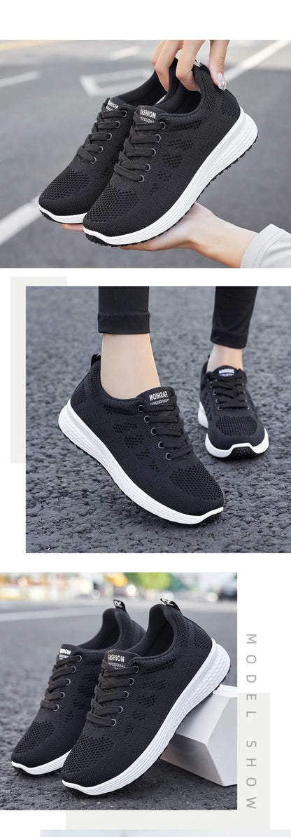2025 Spring New Women's sneakers Soft soled Breathable flat Casual Shoes Trendy Sports Shoes Running Driving Shoes for women