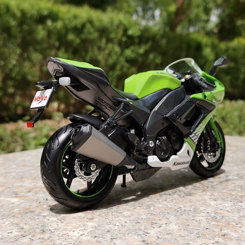 Maisto 1:12 Kawasaki Ninja ZX-10R Liga Modelo de Moto Simulação Diecast Metal Escala Modelo de Moto Brinquedo Infantil Presentes