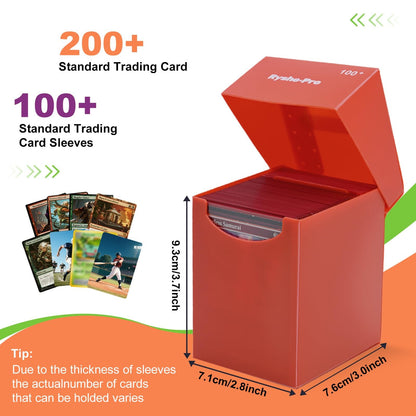Caixa de Baralho TCG Commander Deckbox para MTG Yugioh PKM Cards Caixa Organizadora de Armazenamento de Cards para mais de 100 Cards de Magic Sport Board Games