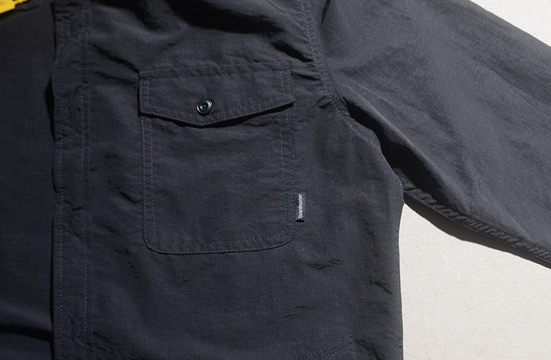 2025 Autumn New Japanese Retro Long-Sleeve Turn-down Collar Outdoor Cargo Shirt Men's Simple Fashion Loose Washed Casual Blouses