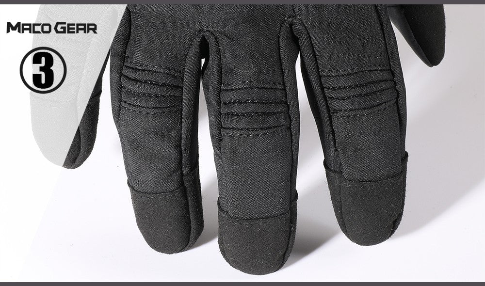 Luvas de Inverno Quentes para Motocicleta com Dedo Completo e Tela Sensível ao Toque para Motocross Ciclismo MTB à Prova de Vento Antiderrapante Equipamento de Proteção