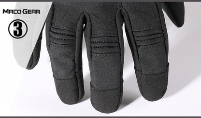 Luvas de Inverno Quentes para Motocicleta com Dedo Completo e Tela Sensível ao Toque para Motocross Ciclismo MTB à Prova de Vento Antiderrapante Equipamento de Proteção