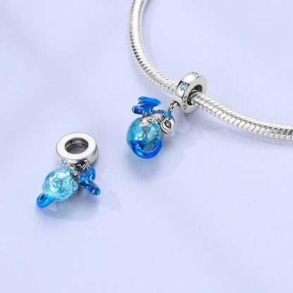 925 Sterling Silver Can Be Opened Pandant Easter Egg Charms Beads Fit Original Bracelet Making Fine Jewelry Women DIY Gift
