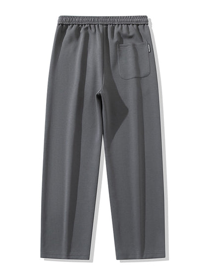 Men's Straight Sweatpants Wide Leg Cotton Track Pants Drawstring Letter Sports Baggy Pants Casual Long Trousers Big Size 8XL