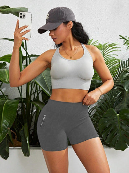Women High Waist Butt Lift Sports Short Pants High Stretch Qyuick-Drying Breathable Yoga Shorts Athletic Tights
