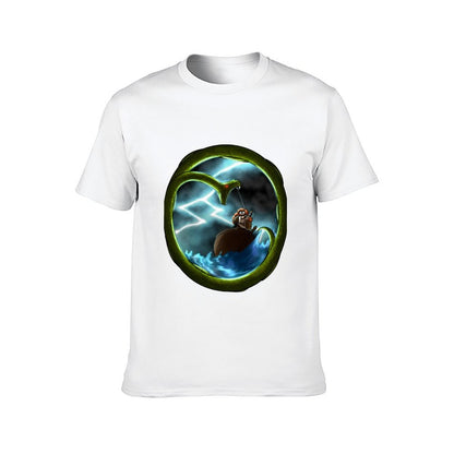 Thor vs Jormungandr T-Shirt t shirt man plain man t shirt heavy cotton T-Shirt