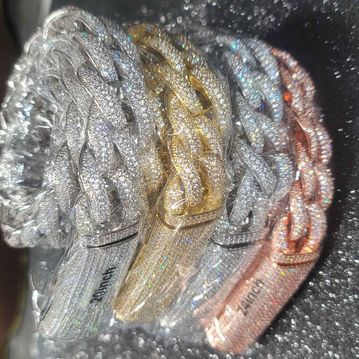 Corrente Cubana da Moda Miami Gelo 20MM Colar de Lua Totalmente Cravejado com Diamantes Fivela Longa Pulseira Joias Hip Hop Colares Para Homens